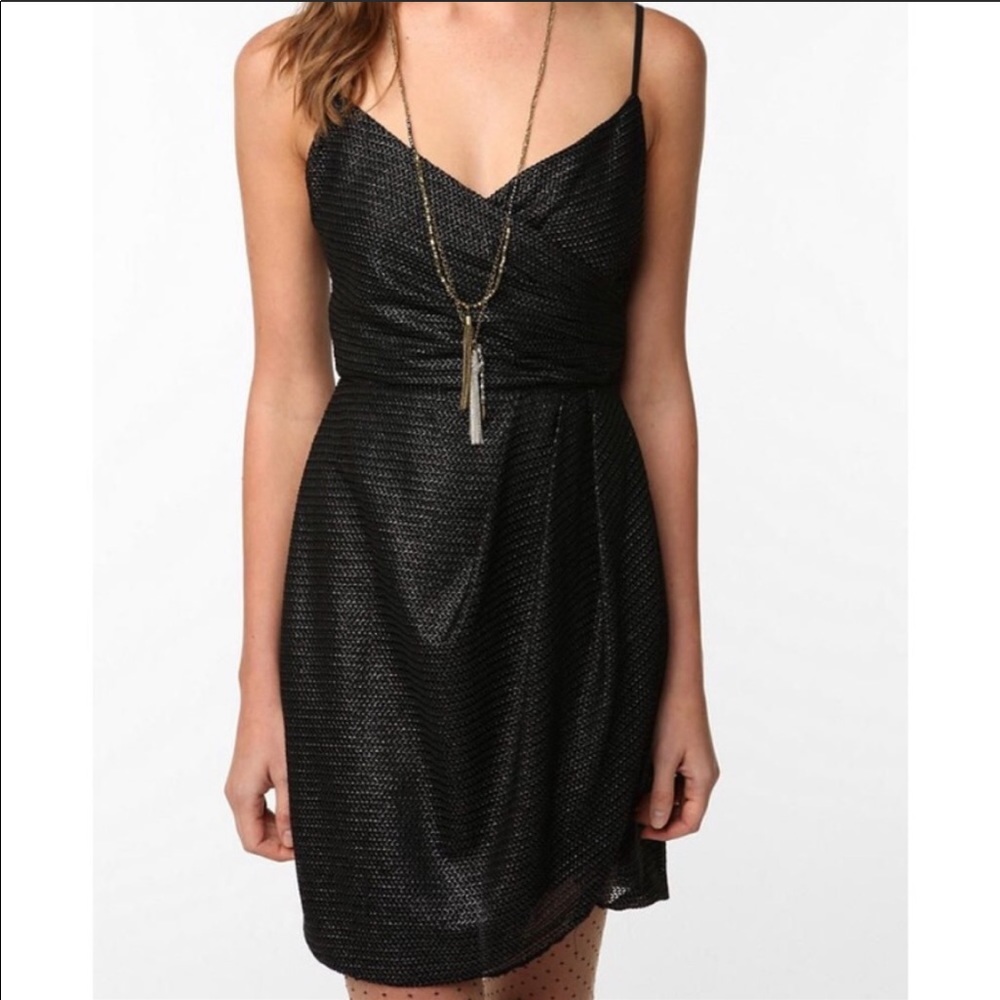 silence + noise Silver Party Dress